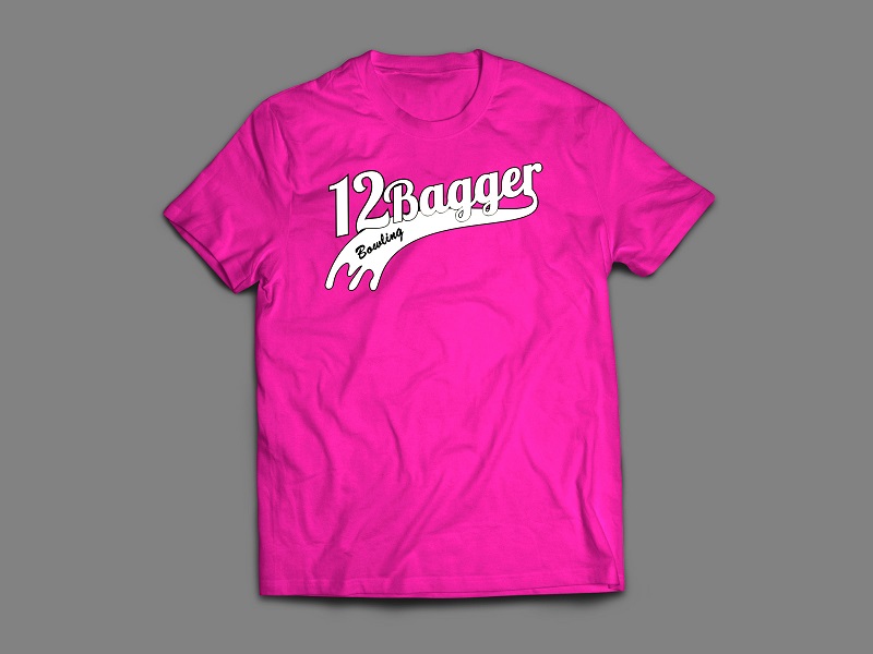 Download 12Bagger Ribbon Pink Men's T-Shirt - 12Bagger Bowling