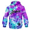 12Bagger Strikers Purple Cloud Bowling Hoodie is the latest Innovation & performances dye sublimation custom Hoodie by Coolwick