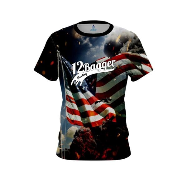 12Bagger Murica bowling Jersey is the latest Innovation & performances dye sublimation custom Jersey by Coolwick