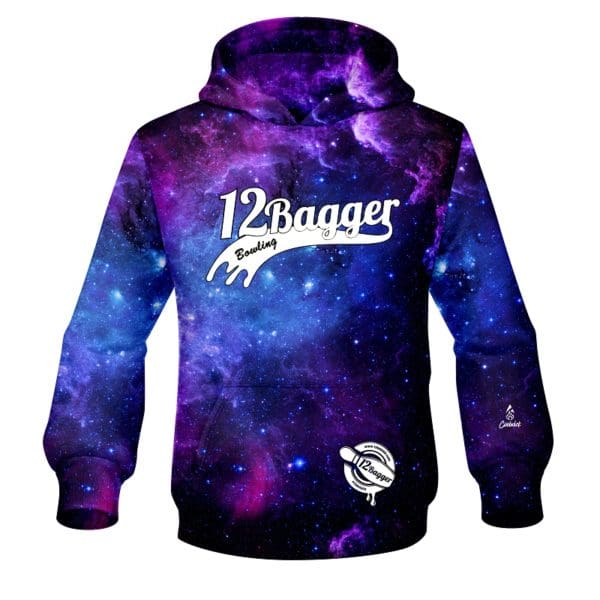 12Bagger Galaxy bowling Hoodie is the latest Innovation & performances dye sublimation custom Hoodie by Coolwick