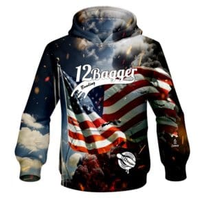 12Bagger Murica bowling Hoodie is the latest Innovation & performances dye sublimation custom Hoodie by Coolwick