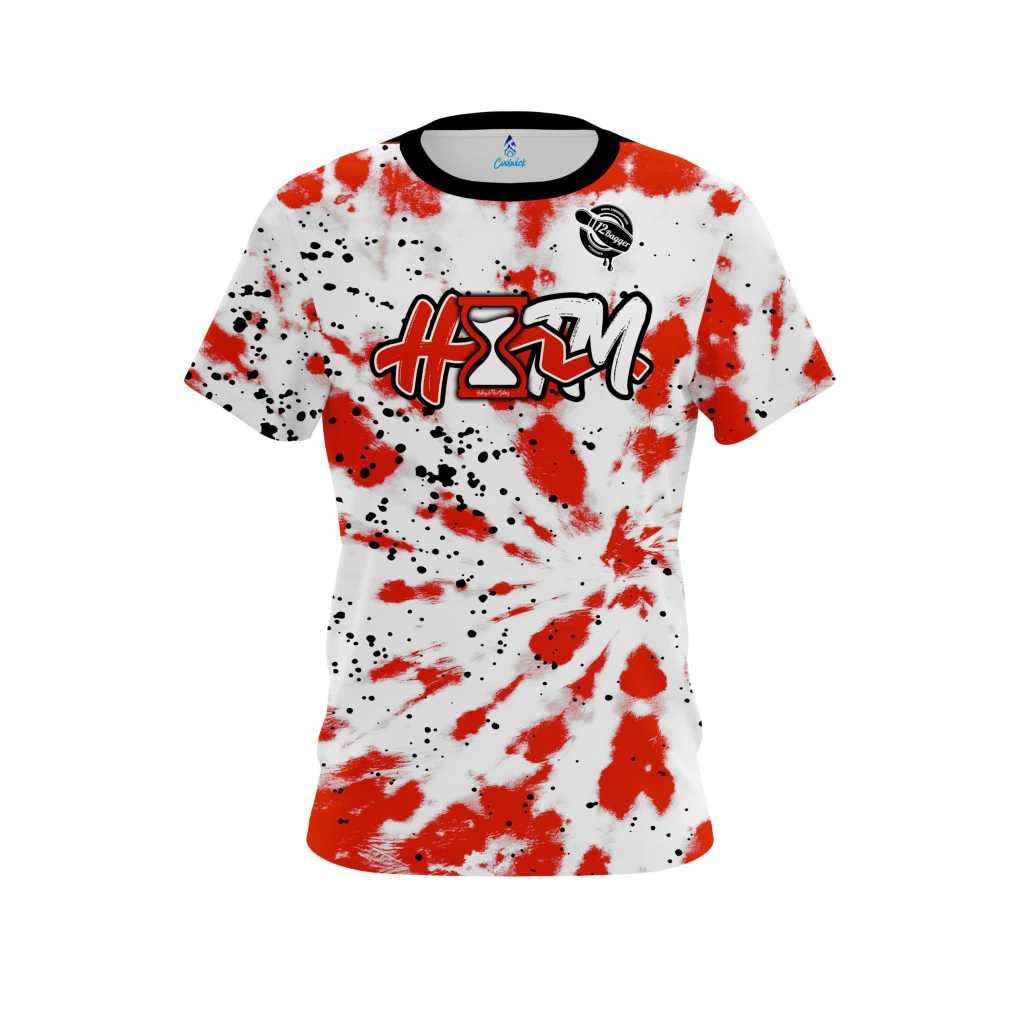 History In The Making (H.I.T.M) Tie Dye Orange Splatter Bowling Jersey