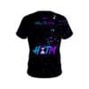 History In The Making (H.I.T.M) Purple Teal Splatter Bowling Jersey - Image 2