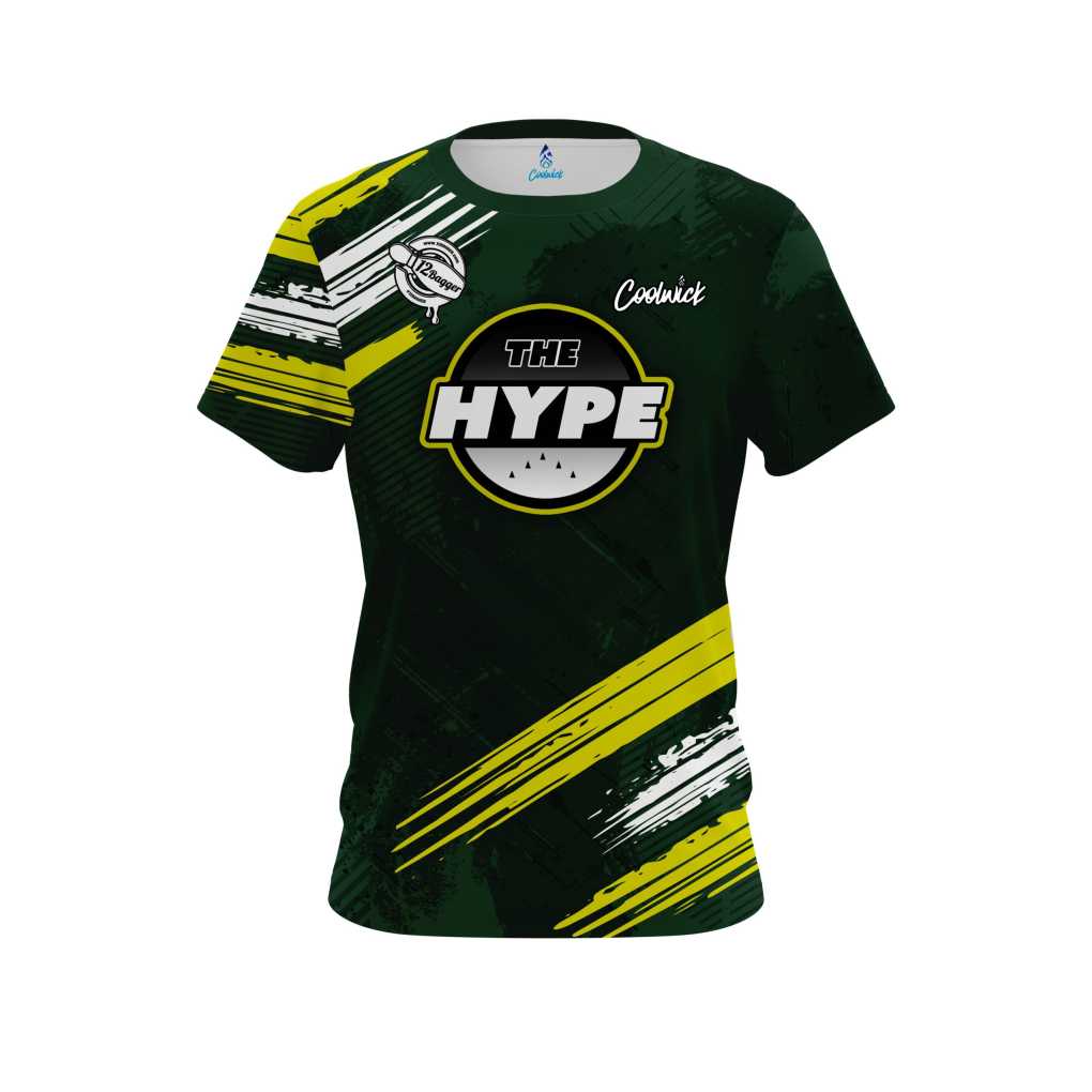 The Hype Plug Green and Yellow Bowling Jersey