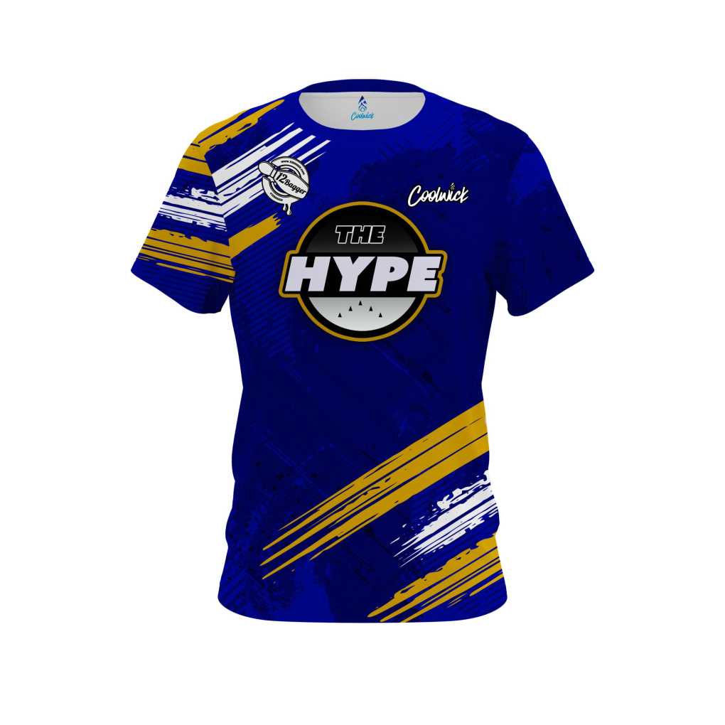 The Hype The Plug Blue Yellow Bowling Jersey