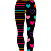 12Bagger Reign Hearts and Stripes Bowling Leggings - Image 2