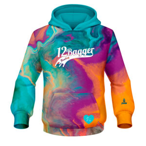 12Bagger Reign Paint Swirl Bowling Hoodie