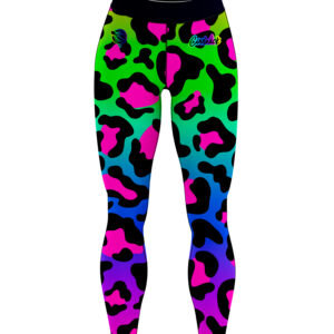 12Bagger Reign Rainbow Cheetah Bowling Leggings