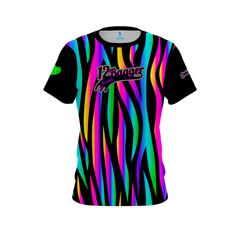 12Bagger Reign Rainbow Zebra Bowling Jersey