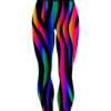 12Bagger Reign Rainbow Zebra Bowling Leggings - Image 2
