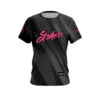 12Bagger x Strikers MoneyBag Gray Pink Bowling Jersey