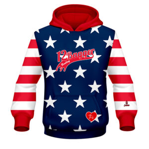 12Bagger Reign American Flag Bowling Hoodie