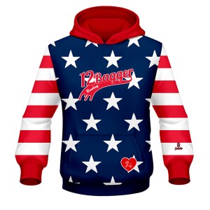12Bagger Reign American Flag Bowling Hoodie