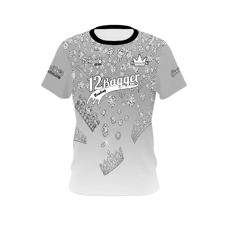 Crown the Queen Gray Crush 12Bagger Bowling Jersey