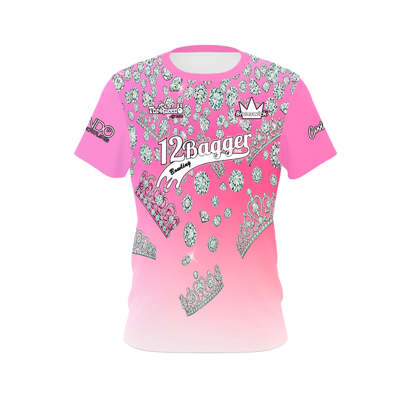 Crown the Queen Pink Crush 12Bagger Bowling Jersey
