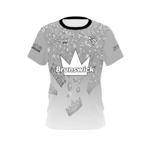 Crown the Queen Gray Crush 12Bagger Bowling Jersey - Brunswick