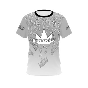 Crown the Queen Gray Crush 12Bagger Bowling Jersey - Brunswick