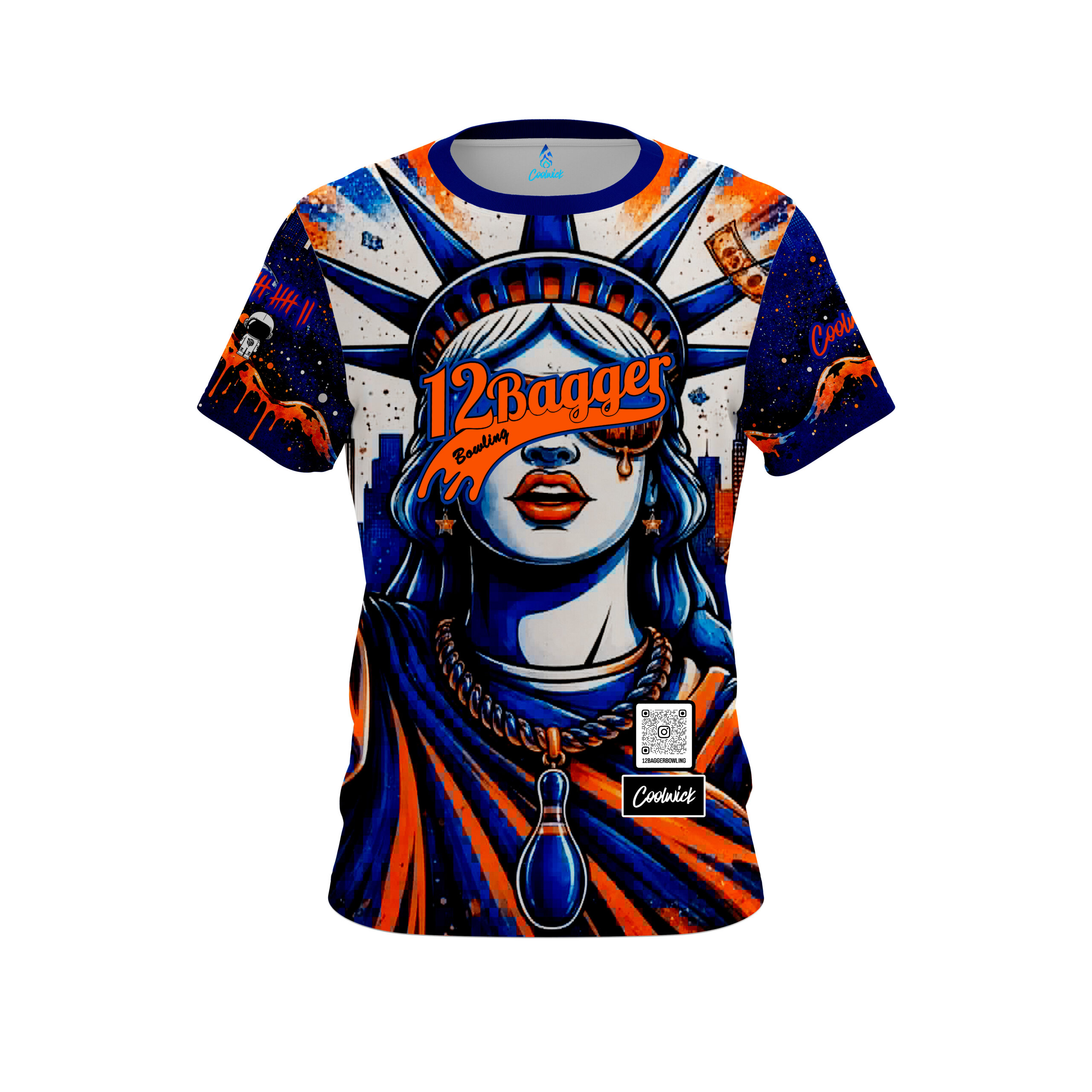 12Bagger Metro Lady Liberty Bowling Jersey