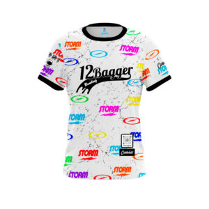 12Bagger Storm Love White Bowling Jersey
