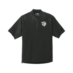 12Bagger CoolWick Bowling New Era Short Sleeve 1/4-Zip Jacket - Black, Large
