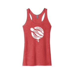 12Bagger Women's Next Level CoolWick Tank Top - Vintage Red, XL