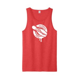 12Bagger CoolWick Bowling Tank Top - Rise Up Red, XSmall