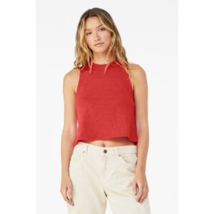 Alternative view of 12Bagger Women's Cropped Racerback Bowling Tank Top