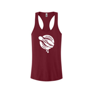 12Bagger Women's Racerback Bowling Tank Top - Cardinal, 2X